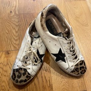 GOLDEN GOOSE Leopard sneakers in size 40